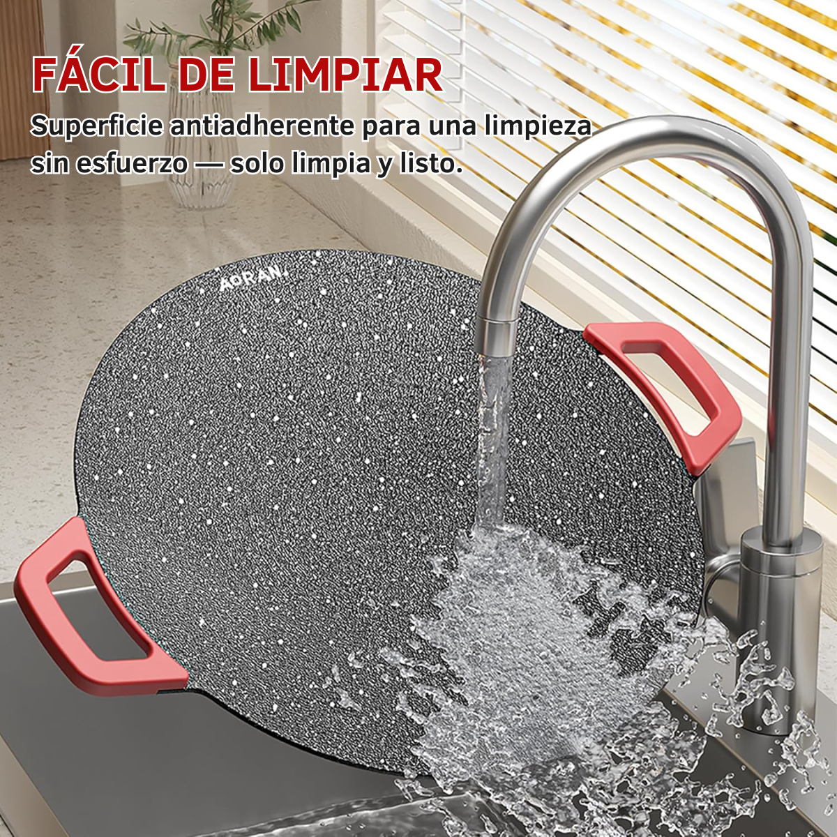 Parrilla DailyGrill™ - Calentamiento rápido de 1000W para cocinar sin esperar.