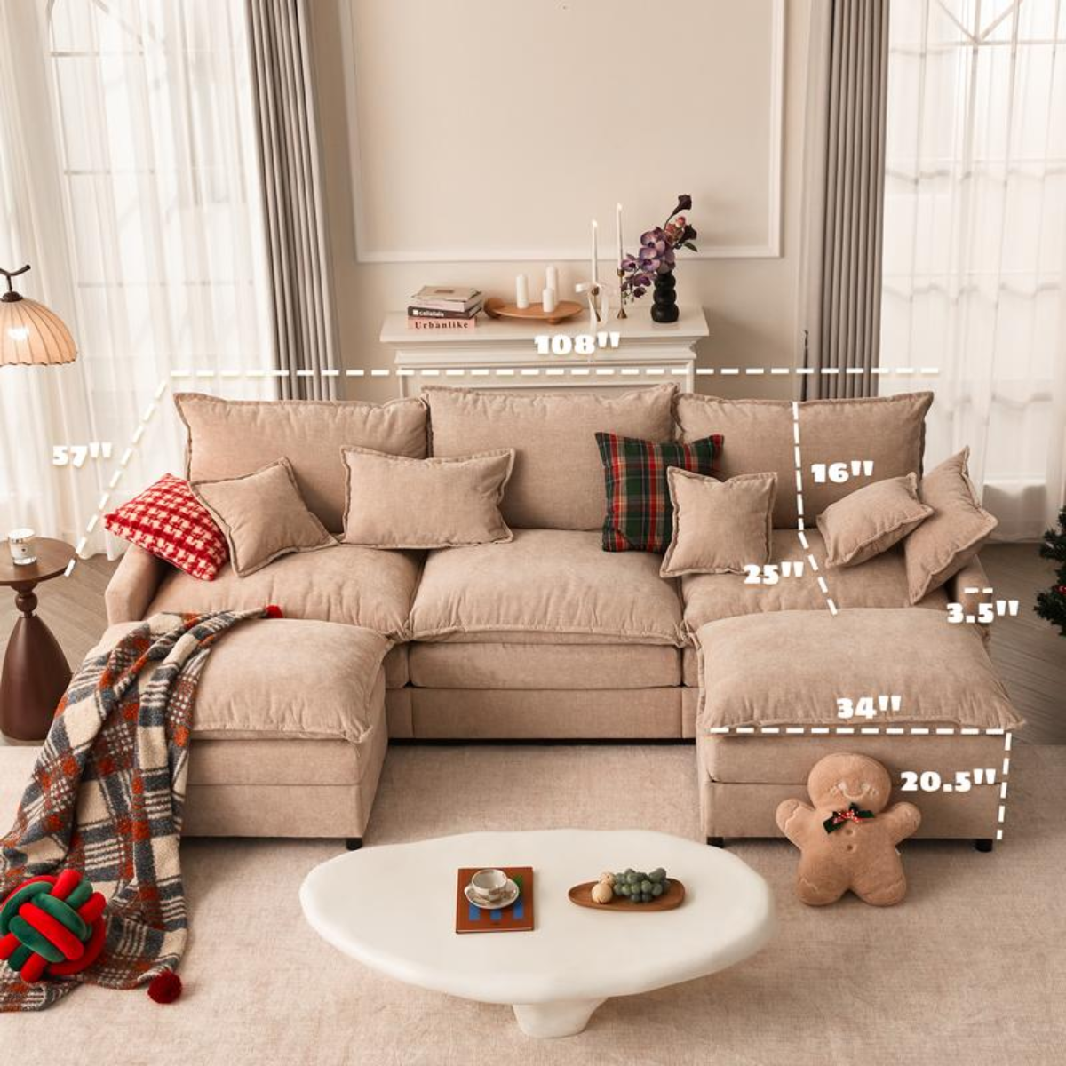 Sofá FirmSeat™ - Comodidad profunda que no pierde forma