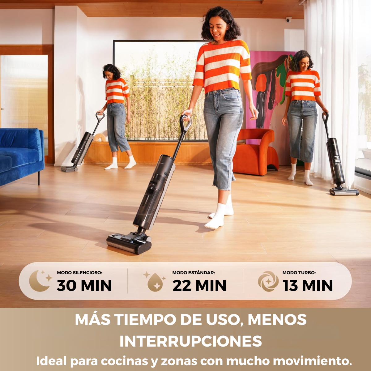 Aspiradora EverClean™ - Aspira, friega y se limpia sola. Así de fácil