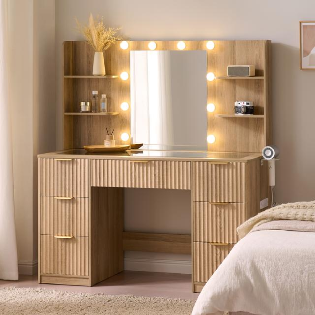 Tocador GlowDesk™ - Organización total, cero desorden