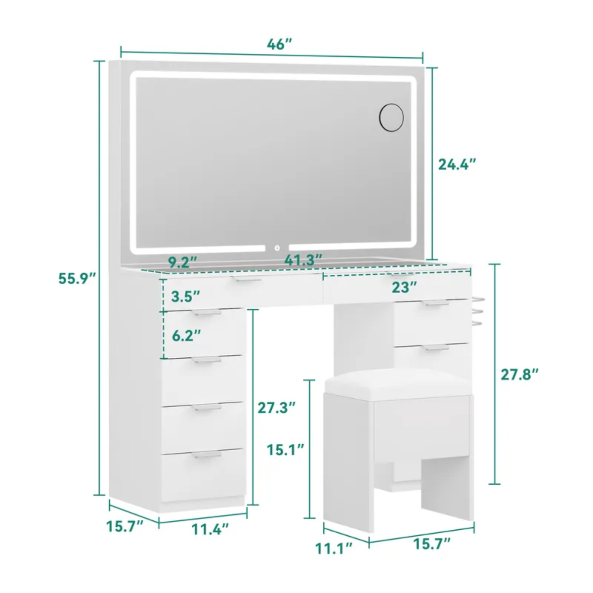 Tocador Vanity™ - Tu ritual de belleza, sin caos ni desorden