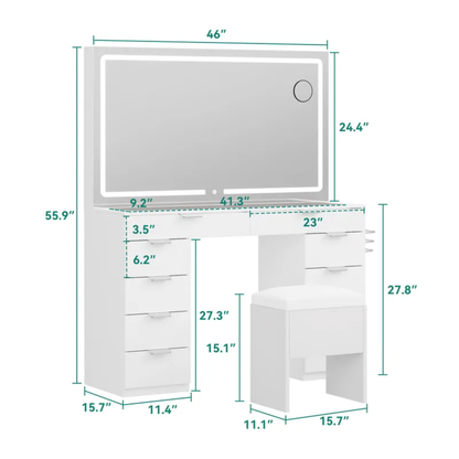 Tocador Vanity™ - Tu ritual de belleza, sin caos ni desorden