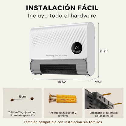 Calefactor ThermaWall™ - Calor instantáneo y discreto, directo desde tu pared